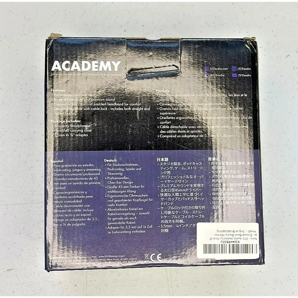 Academy Premium Headphones for Streaming and Gaming 512 Audio - Picture 2 of 3